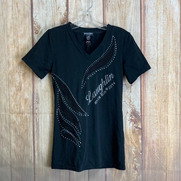 💙Platinum Plus Laughlin River Run @2014 Black Tee Size M - Picture 1 of 8